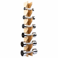 Wandhalterung-Set inkl. Chromhanteln, 1-6 kg,...