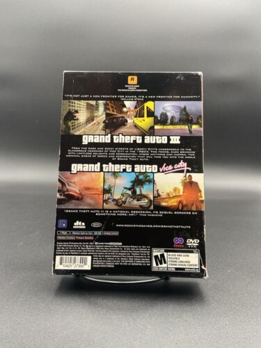 Grand Theft Auto 3 y Vice City Greatest Hits paquete doble PS2 completo con mapas - Imagen 2 de 16