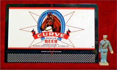 CURVE PREMIUM BEER - ALTOONA BREWING #55 _O/S SCALE METAL BILLBOARD