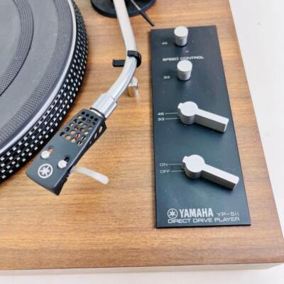 YAMAHA YP-511 Direct Drive Record Player Vintage Turntable Black