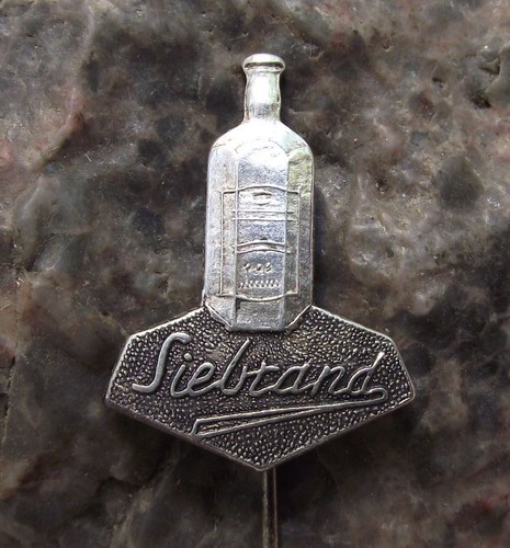 Antike Siebrand Erfrischungsgetränke Maschine Flasche Obst aromatisierte Getränke Pin Anstecker - Bild 1 von 2