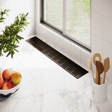 Aluminium Lüftungsgitter Stegblech Braun eloxiert diverse Größen und Längen