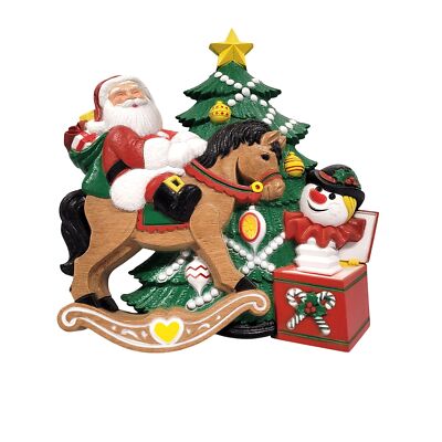Home Interiors 1990 Christmas Toy Collage Plaque 5324CV Wall Hanging USA Plastic