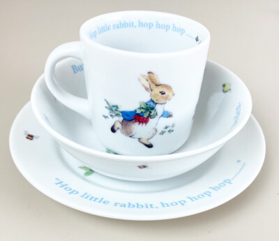 Wedgewood Beatrix Potter 2014 Peter Rabbit Kids 3 Pc. Breakfast Set ...