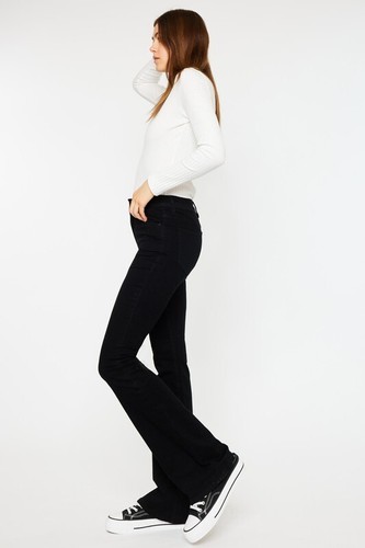 KanCan mid-rise Black flare jeans 9/28 - Picture 2 of 7