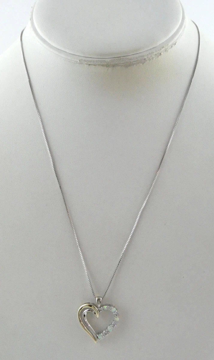 925 au heart necklace deals
