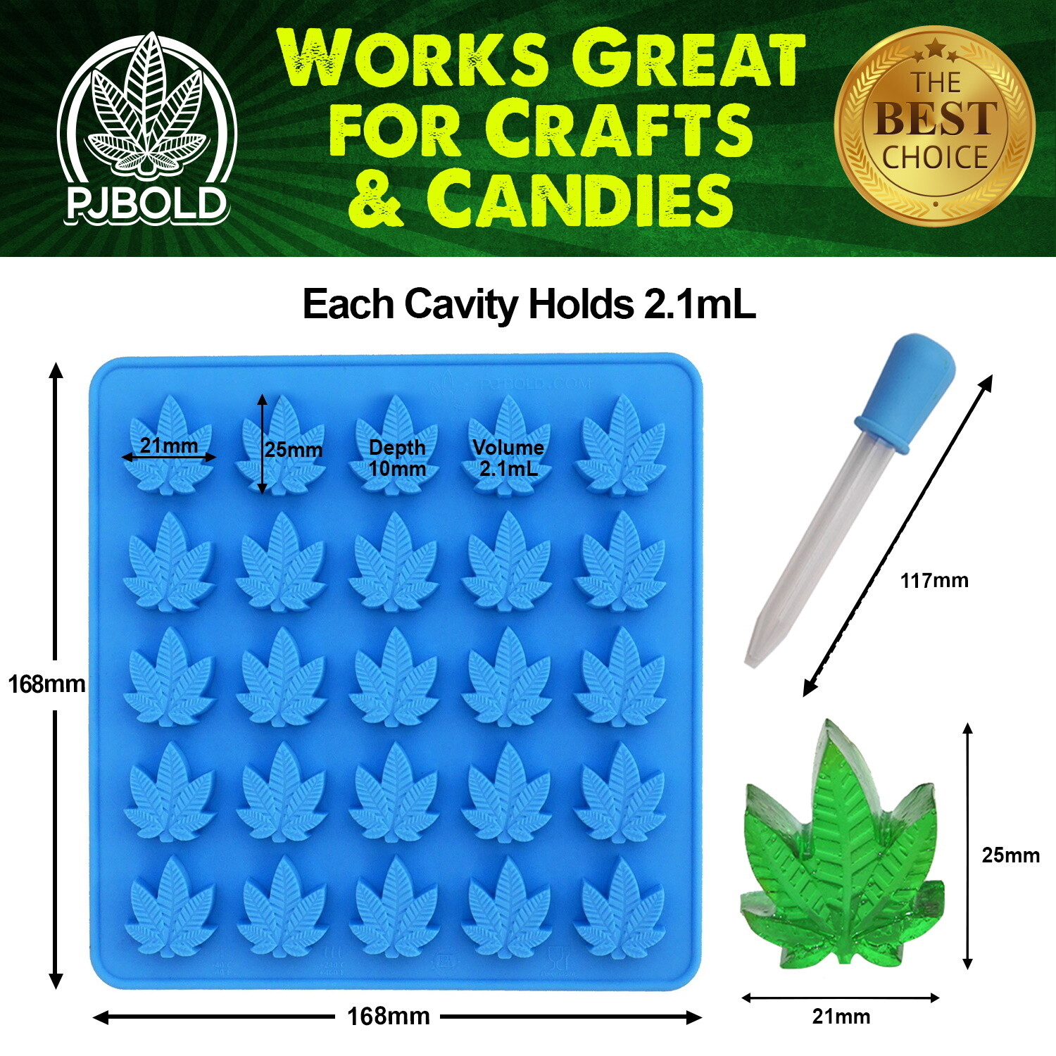 Marijuana Cannabis Hemp Leaf Silicone Molds Candy Weed Pot Mold