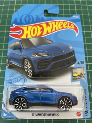 Hot Wheels 2017 Lamborghini Urus Blue Factory Fresh Number 64 New and Unopened