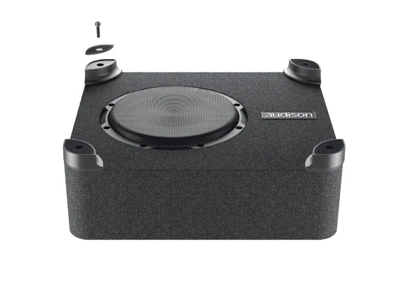 Audison APBX10AS2 Aktiv Subwoofer flach Bass Kofferraum KFZ Auto - Bild 2 von 4