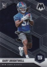 🏈 2021 PANINI MOSAIC ROOKIE - GARY BRIGHTWELL RC #377 NEW YORK GIANTS