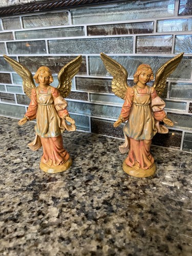 2 Fontanini Dep. Italy Nativity Figures 5.5" Simonetti 1994 THE STANDING ANGEL - Picture 8 of 8