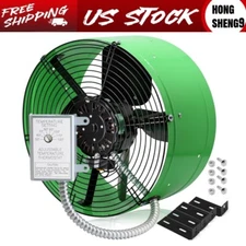 15 Inch Gable Mount Fan 1650 CFM Attic Exhaust Fan with Adjustable Thermostat