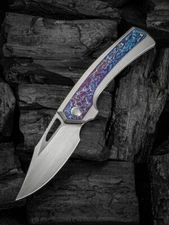 We Knife Co Ltd Nefaris Folding Knife 3.5" CPM-20CV Steel Blade Titanium Handle