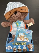 Dan Dee 13" Sleepy Plush Tommy Bear Cap Stuffed Animal Cuddly Toy Jammies