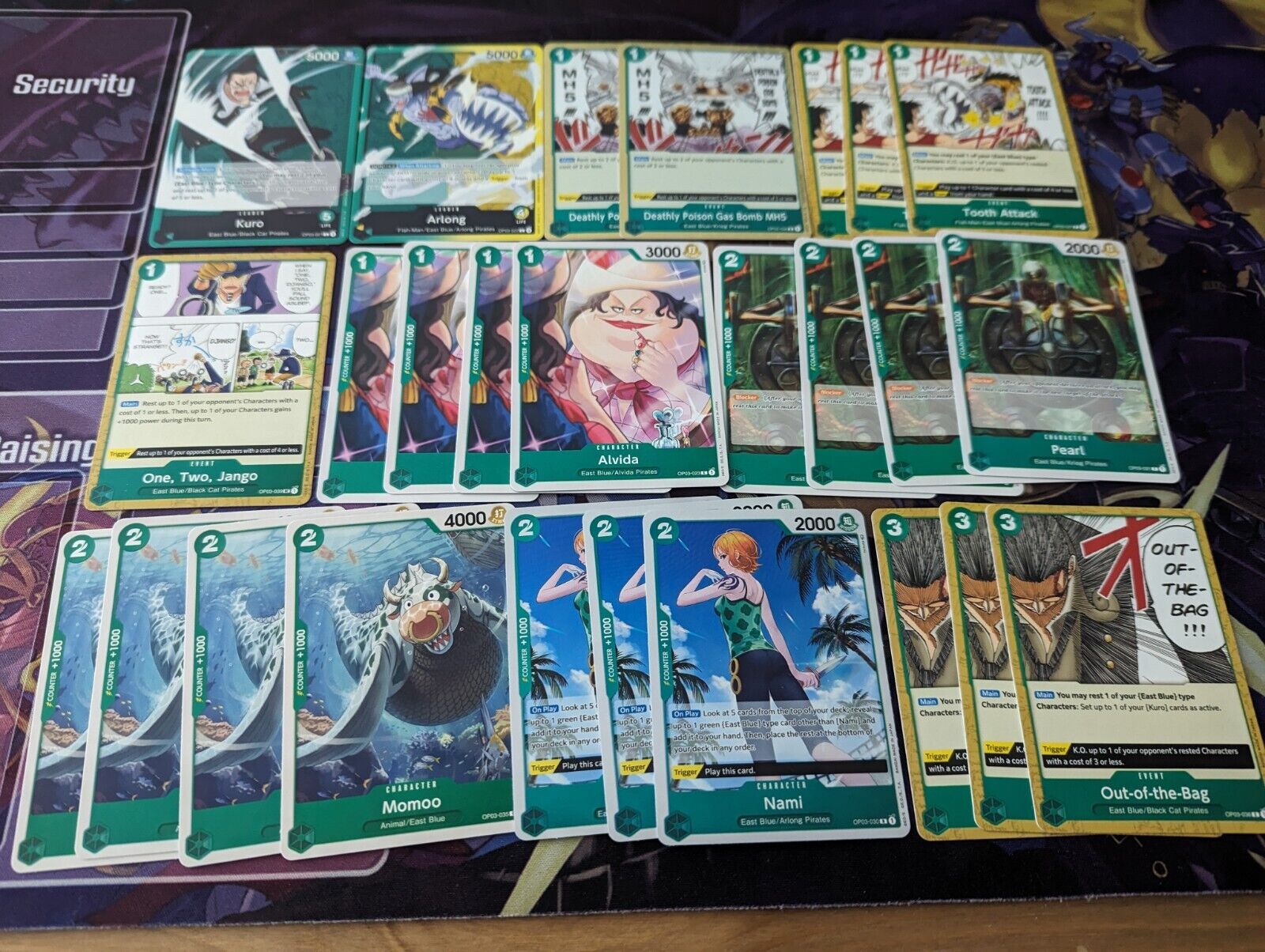 One Piece Green Kuro Arlong BEGINNER Deck Don Krieg Nami Jango Gin