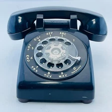 Vintage Bell System Black Rotary Phone Untested