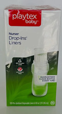 Playtex Baby Nurser Drop-Ins Liners 8-10 oz 100 Count New in Sealed Box