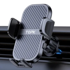TOPK Phone Mount for Car Universal Air Vent with Hook Clip Car Phone Holder