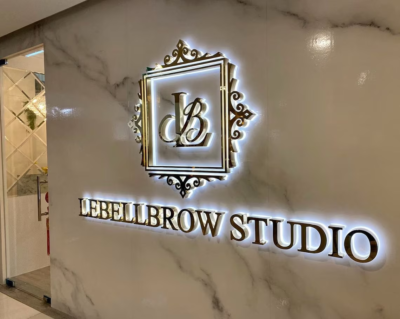 Metal 3D Back lit LED Storefront Business Logo Back light Custom ...