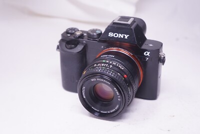 SONY E MOUNT ADAPTIERT 45MM F2 Minolta Rokkor PRIME LENS ALL A7 NEX A6000 A6500