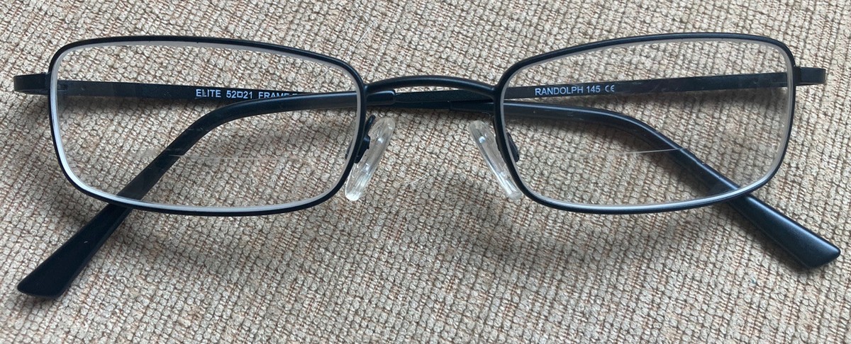 Randolph Engineering (ランドルフ)  Elite II Randolph Engineering Eyeglasses RE Elite Black Full Frame 52-21
