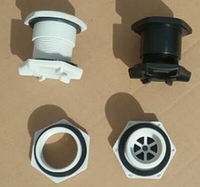 Schlauchboot RIB für Spiegel Drainventil schwarz Entleerungsventil mit Stöpsel😎