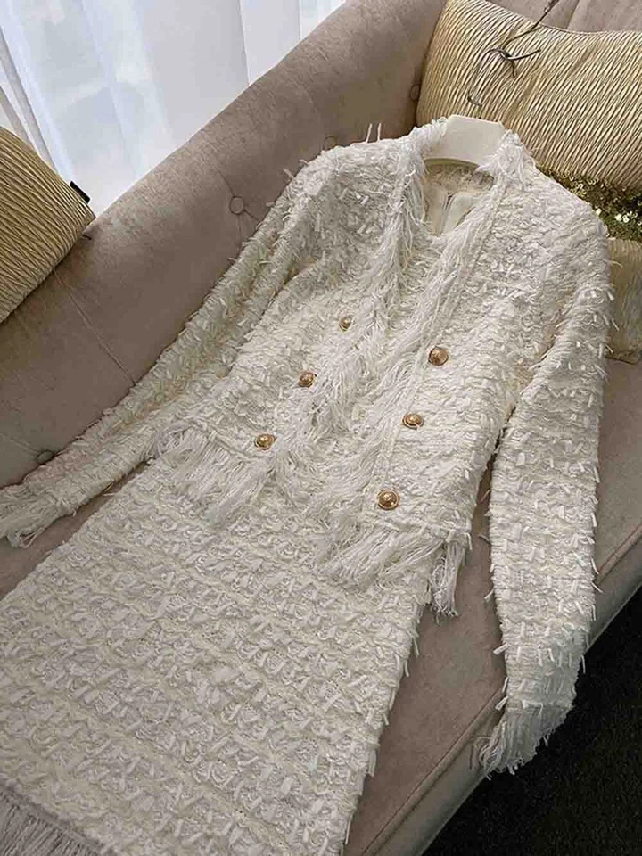 Abrigo Borla Doble Pecho Hecho a Medida 2 Piezas Traje Plus 1X-10X L770 Foto 4 de 4