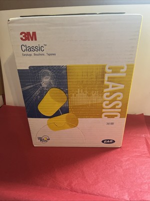 3M Ear Plugs E-A-R Classic Noise Reduction 29dB Yellow Foam PICKSIZE