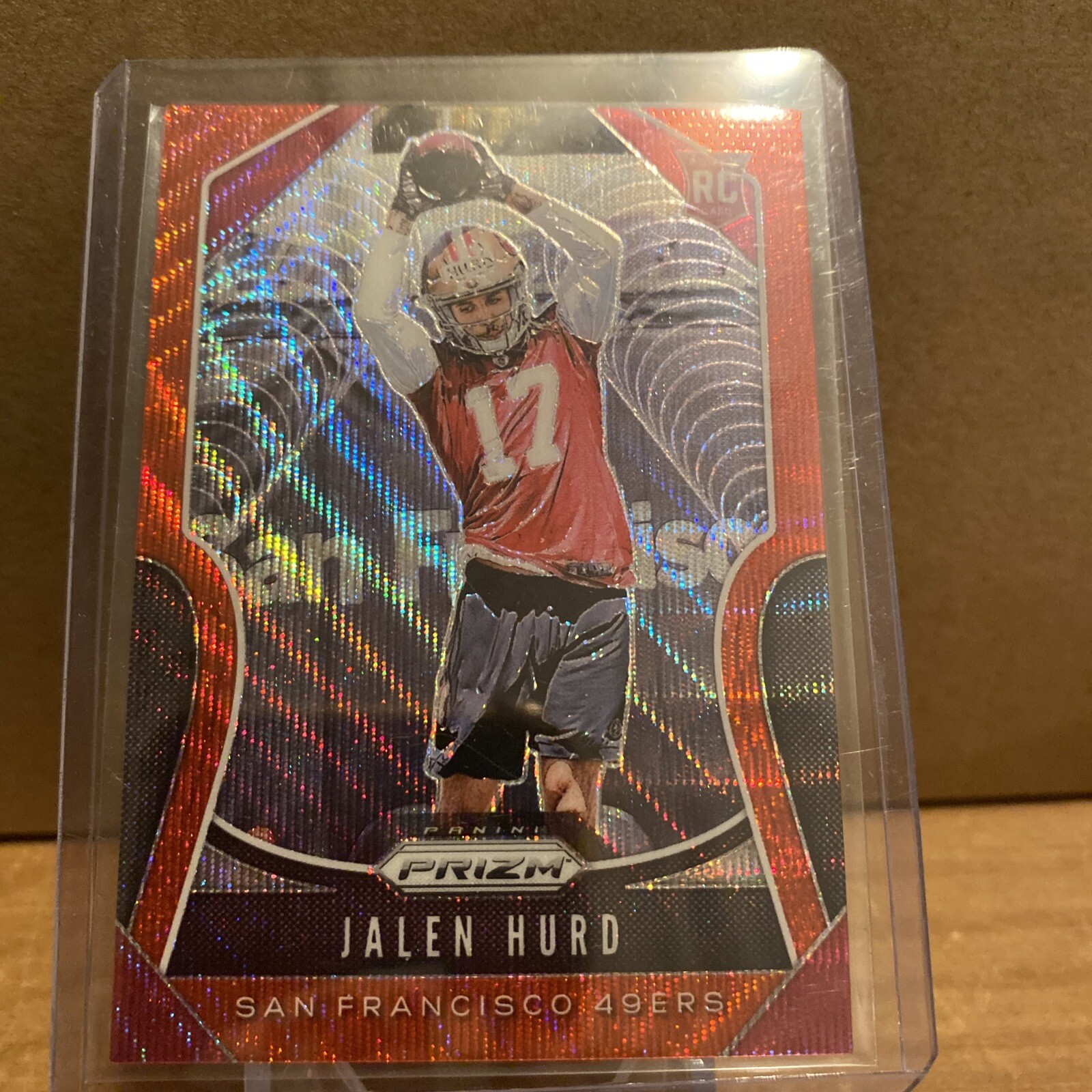 Jalen Hurd Panini Prizm #361 Red Wave