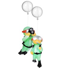 2PCS Fish Tank Decor Floating Aquarium Diver Ornament Artificial Diver Ornament