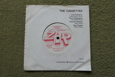 THE CASSETTES   REVERBERATE 7    Nr MINT UK 1981 POWER POP NEW WAVE PUNK