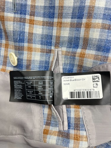 SUITSUPPLY Cameron Wool Silk Linen Blazer Size 2XS (Eu :3 2R; UK : 6; US :0) - Picture 10 of 11