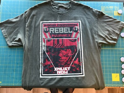 Star Wars Rebel Alliance Enlist Now T-shirt XL Green 