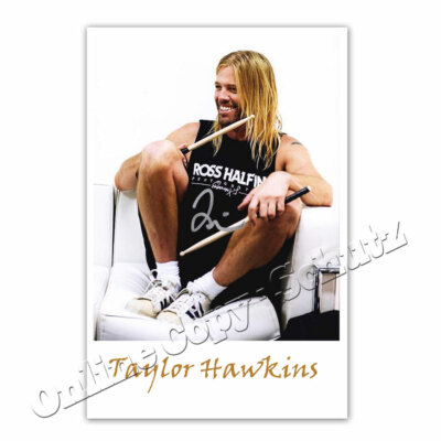 Foo Fighters  + Taylor Hawkins   - Autogramm / Autograph