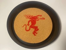 Fireball Cinnamon Whiskey Black 13" Plastic Cork Graphic Drink Rolling Tray