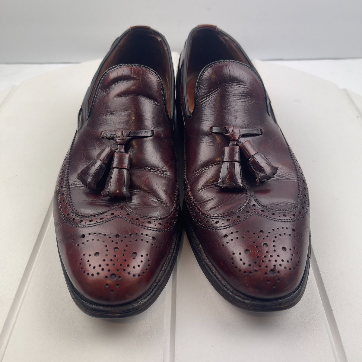 Allen Edmonds Berwick Mens Size 8 Ox-Blood Leather Tassel  display picture 2
