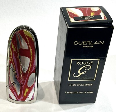 Guerlain Rouge Lippenstift The Double Mirror Etui Scarlet Red & Staubbeutel