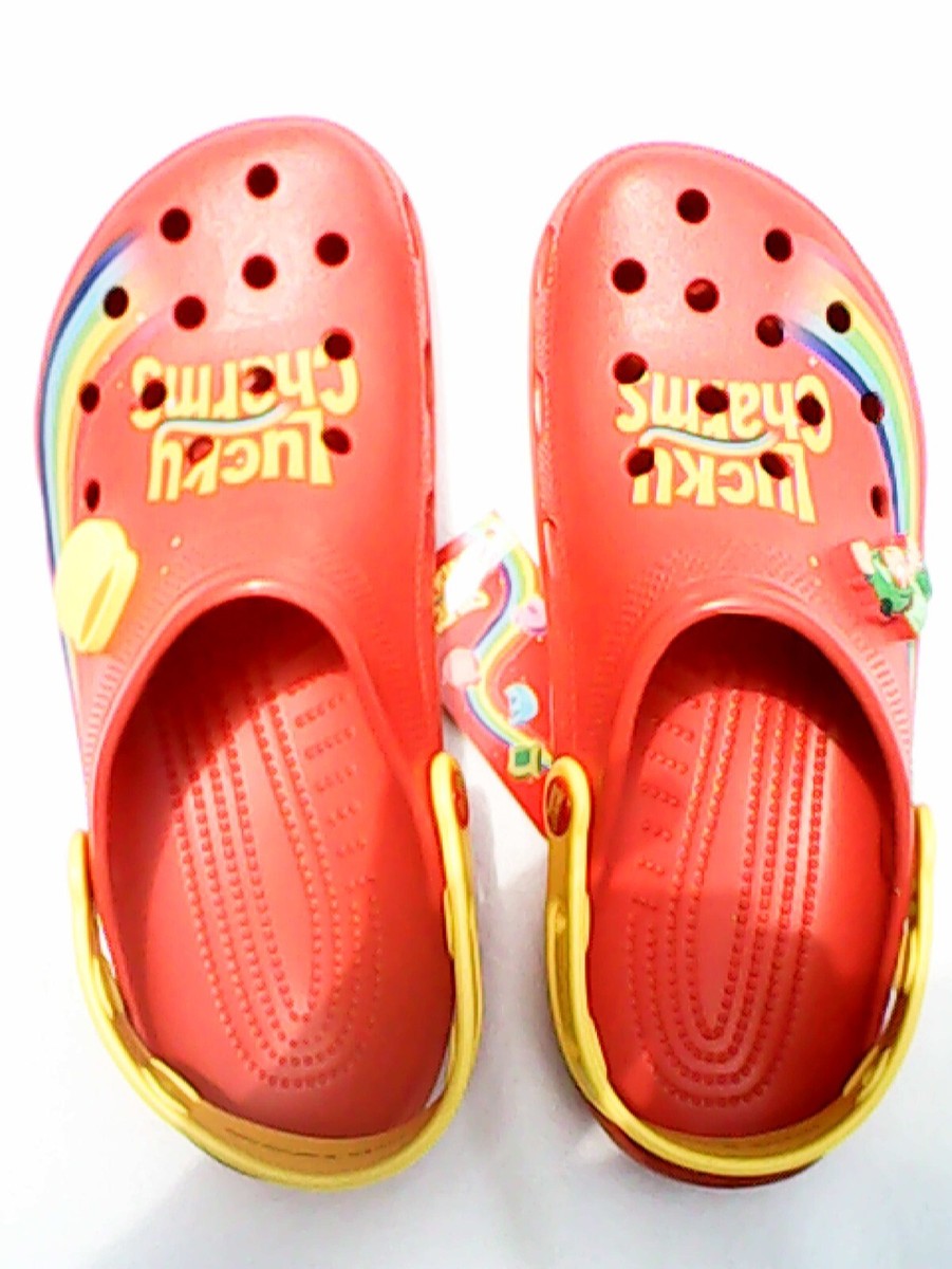 Crocs Classic Lucky Charms Clogs Red Size 10M/12W Crocs Classic Lucky Charms Magically Delicious Clogs Red  main image 2