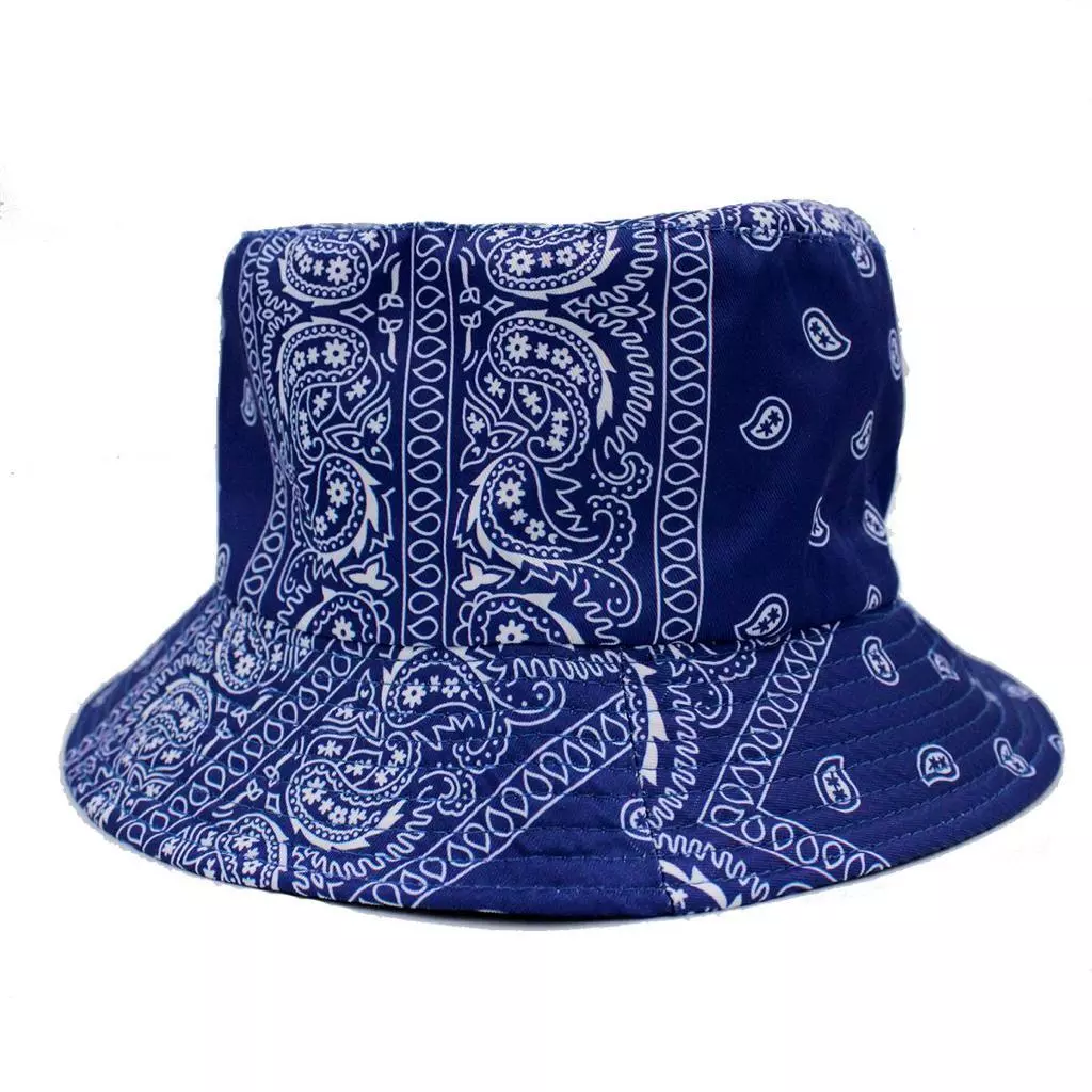 Reversible Cotton Bucket Hat Double Sided Outdoor Hat 