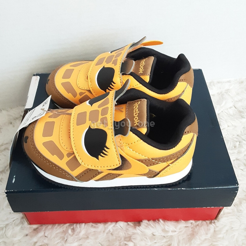 NWB Reebok Royal CLJog 2 KC INFANT Toddler Sz 5 Giraffe Wild Side Sneakers Shoes image 2