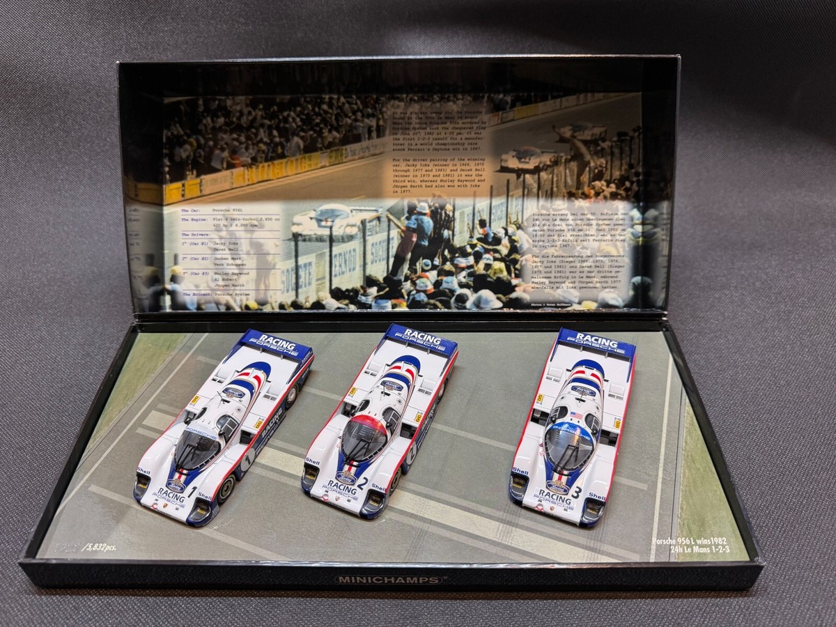 ミニカー MINICHAMPS 1/43 Porsche 956L LeMans 1982 1/43 Porsche 956 n.1 Winner Le Mans 1982 J. Ickx - D. Bell