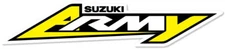 D'COR Race Team Decals 12" Suzuki Army 40-40-201