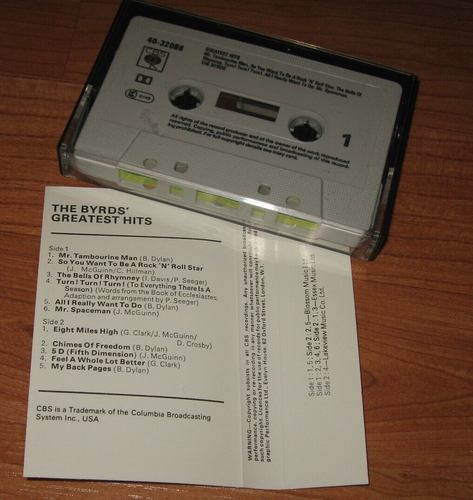 THE BYRDS - THE BYRDS' GREATEST HITS CASSETTE - Picture 6 of 7