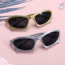 Y2k Steampunk Sport Sunglasses Oversized Men Women 2000s Punk Mirror Sun Glasses