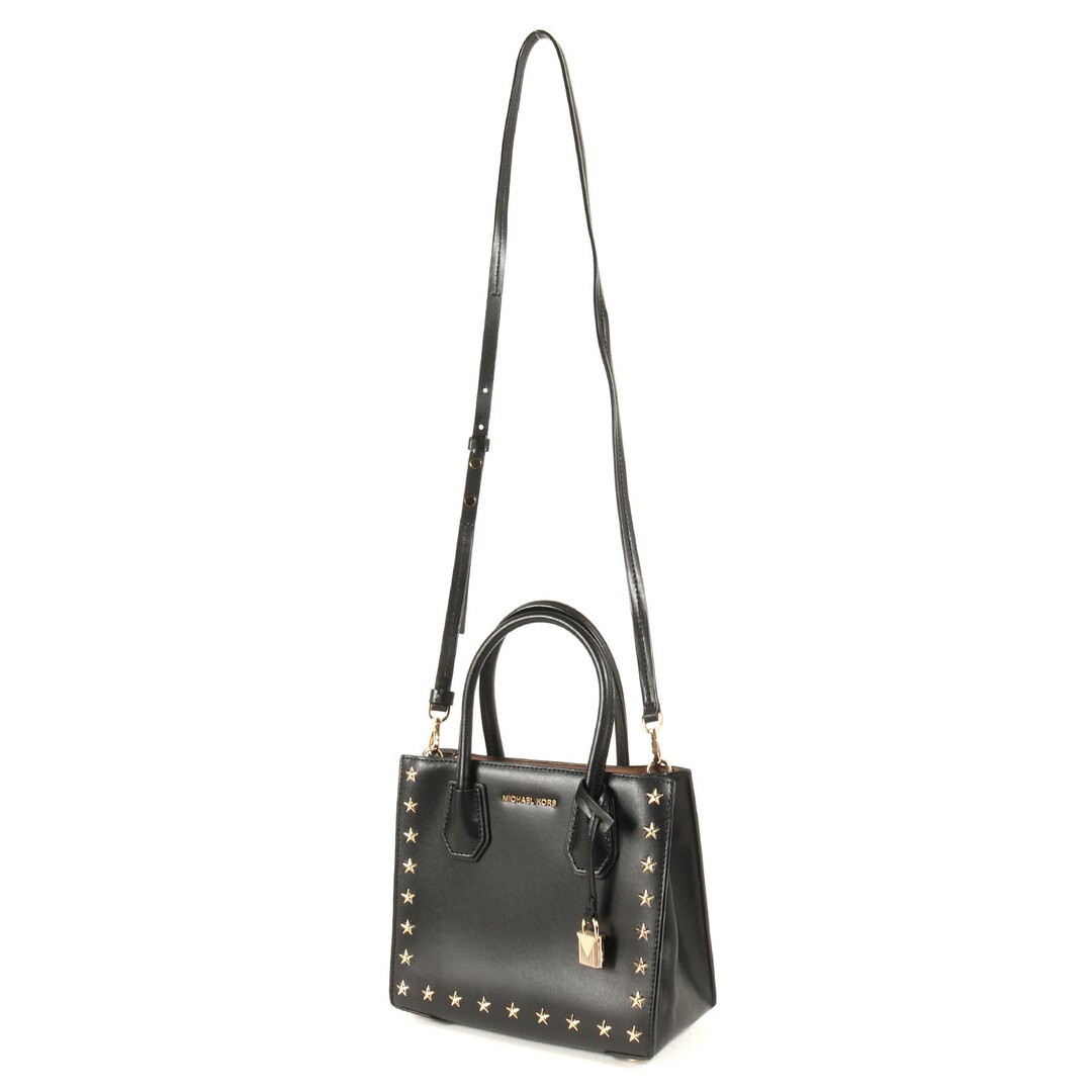 MICHAEL KORS Bag Black | Star Studded 2 Way Handbag Shoulder Leather Used BEEG-0 thumbnail 5