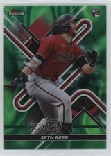 2022 Topps Finest Green Lava Refractor 14/99 Seth Beer #18 hg6