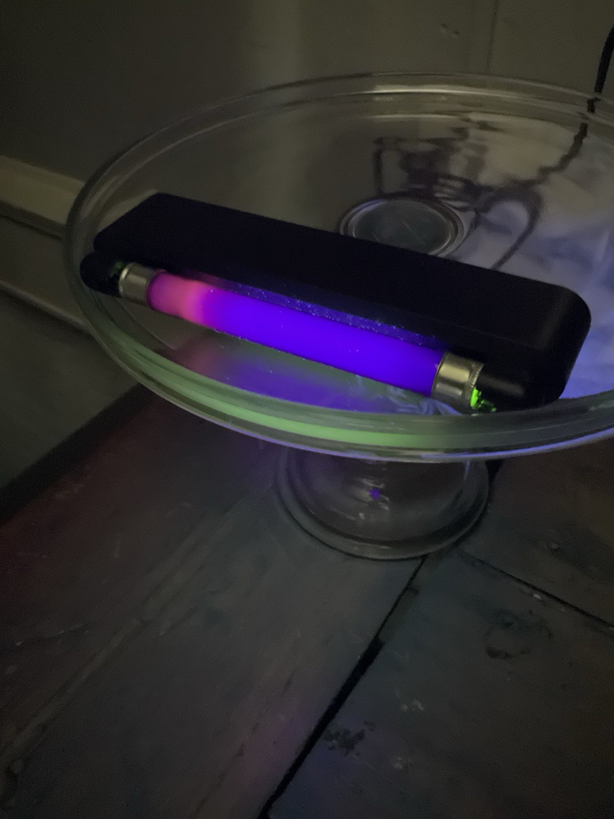 Antique EAPG 11.25” Clear Glass Bakery Pedestal Cake Stand Bakery Estate Glows