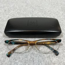 Alain Mikli Paris Eyeglasses Frame A0206 - 12 Half Rim Blue Tortoise Oval France