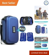 Portable Diabetic Cooler Bag with Fahrenheit Display & 2 Ice Packs for Travel