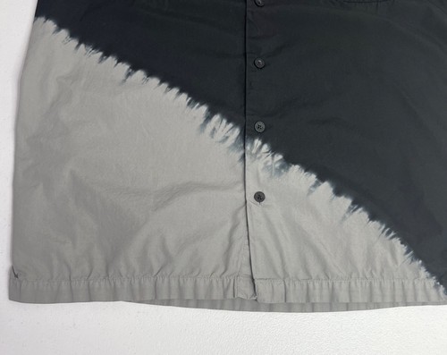 Harley Davidson Shirt Mens 2XL Black Gray Tie Dye Short Sleeve Button Up Logo - Picture 7 of 12